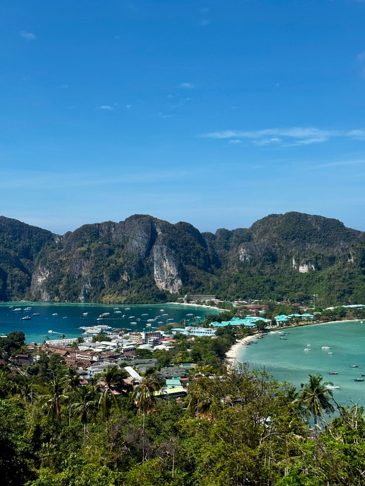 Phi Phi Don town aerial